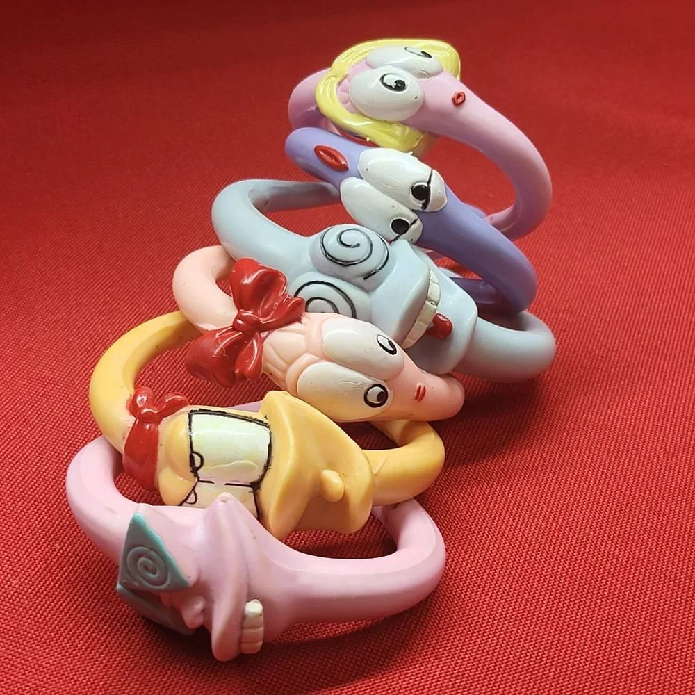 Vintage Bendable Hair Ties Set of 6